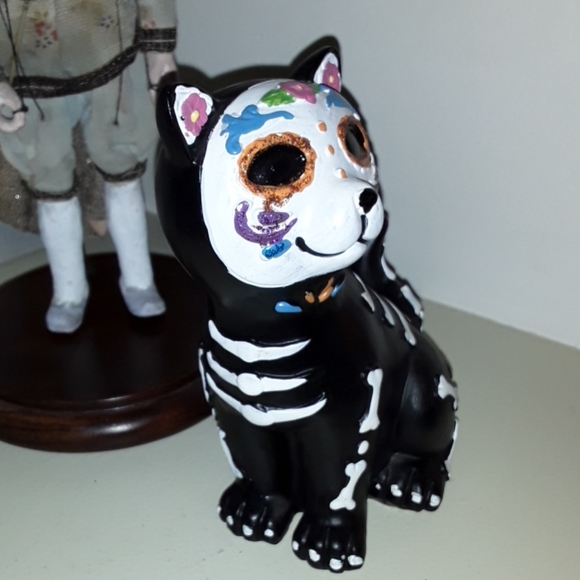 SOLD!!! NWOT Dia de los Muertos Kitty Cat - Picture 4 of 8